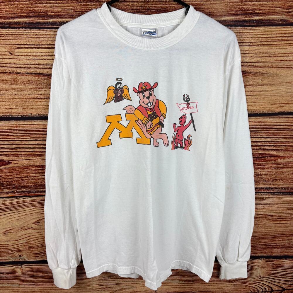 2006 Minnesota Gophers vs Indiana Devil Graphic Long Sleeve Shirt